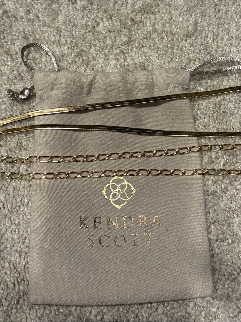 Kendra Scott Merrick and Kassie Gold Necklaces